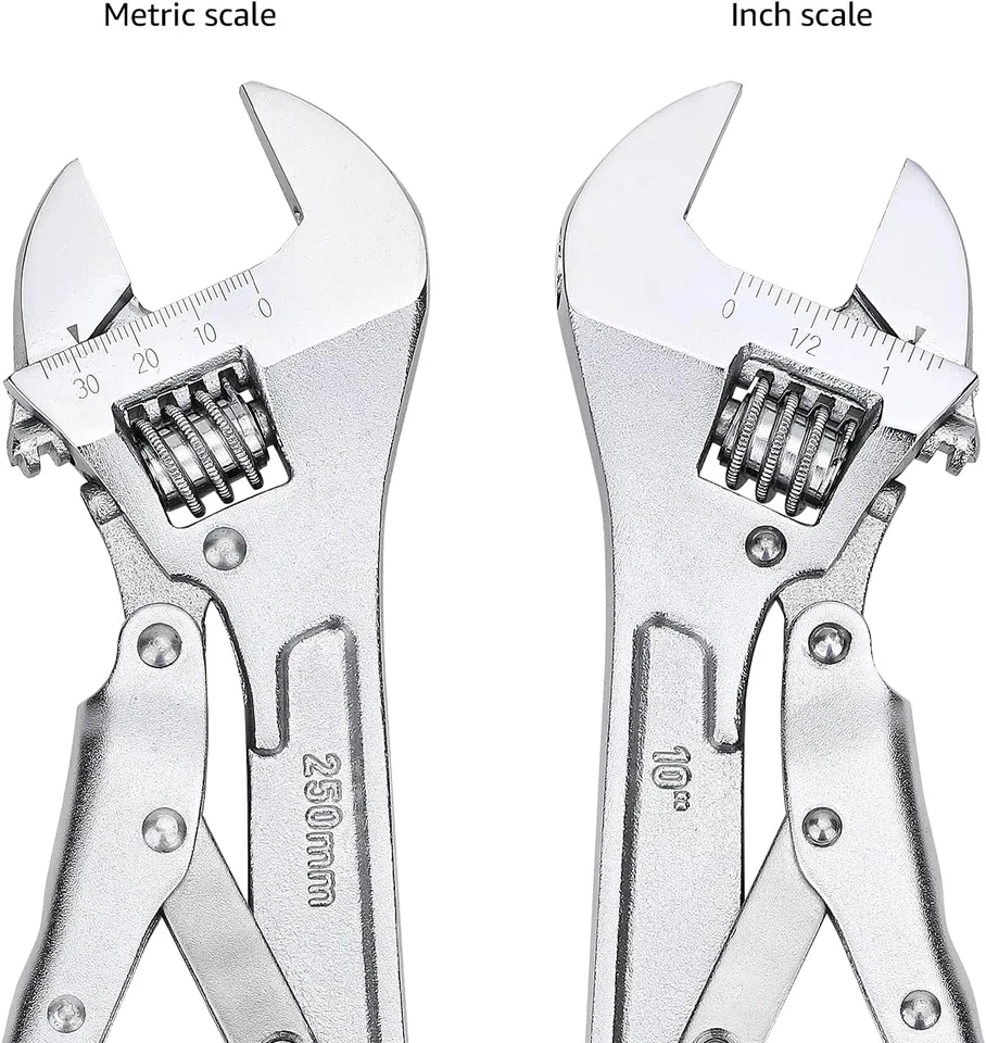 Llave ajustable de bloqueo, 10 pulgadas X 2,7 pulgadas X 0,75 pulgadas Foto 4 de 4