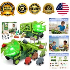 Dinosaur Transport Truck Playset 57 Pieces Ages 3
