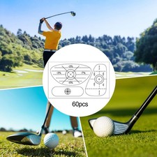 60Pcs Golf Impact Tape Set Improve Swing Accuracy Wood Golf Impact Stickers