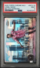 2025 Topps Chrome MLS Lionel Messi Big City Strikers #10 PSA 9
