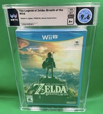 Zelda Breath of the Wild Wii U WATA 9.6 A+ Sealed 1st Print 7 Controllers Y FOLD