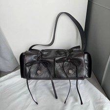 ACNE STUDIOS Multipocket Brown Leather Shoulder Bag New