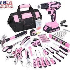 20V Cordless Drill Tool Kit W/ Hand Tools Home Improvement DIY Projects New