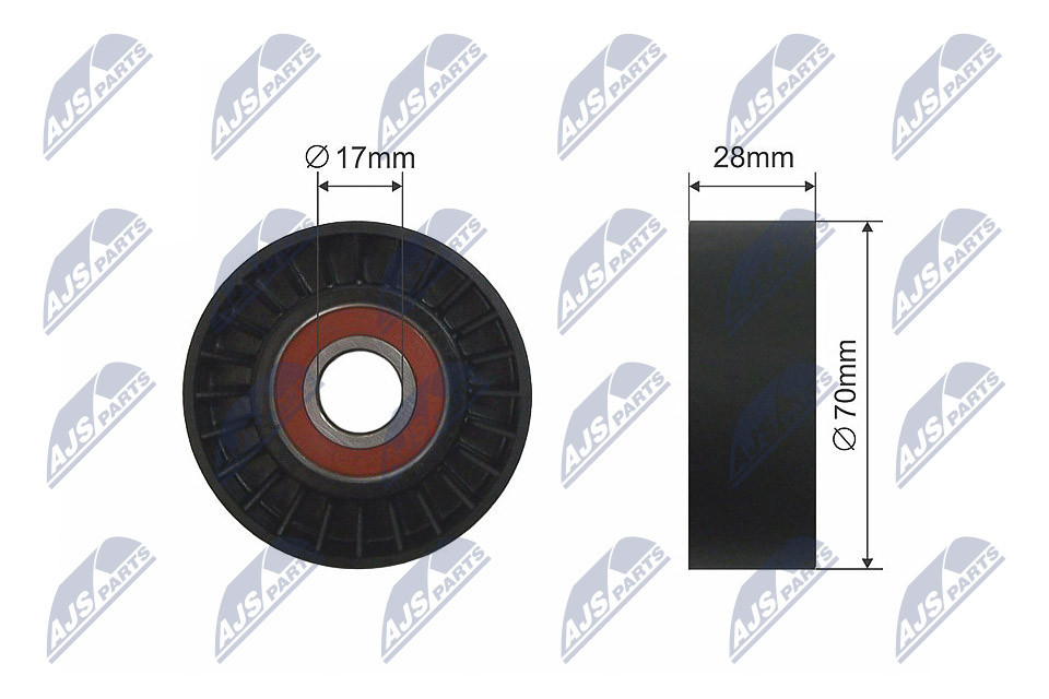 N.T.Y. RNK-ME-032.NTY Tensioner Pulley, V-belt for MERCEDES-BENZ