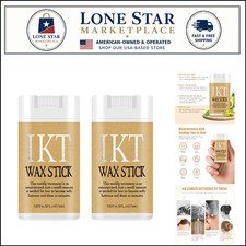 Compact Alcohol-Free Hair Wax Stick - Dual Pack for Frizz-Free Styles 1.12 Oz
