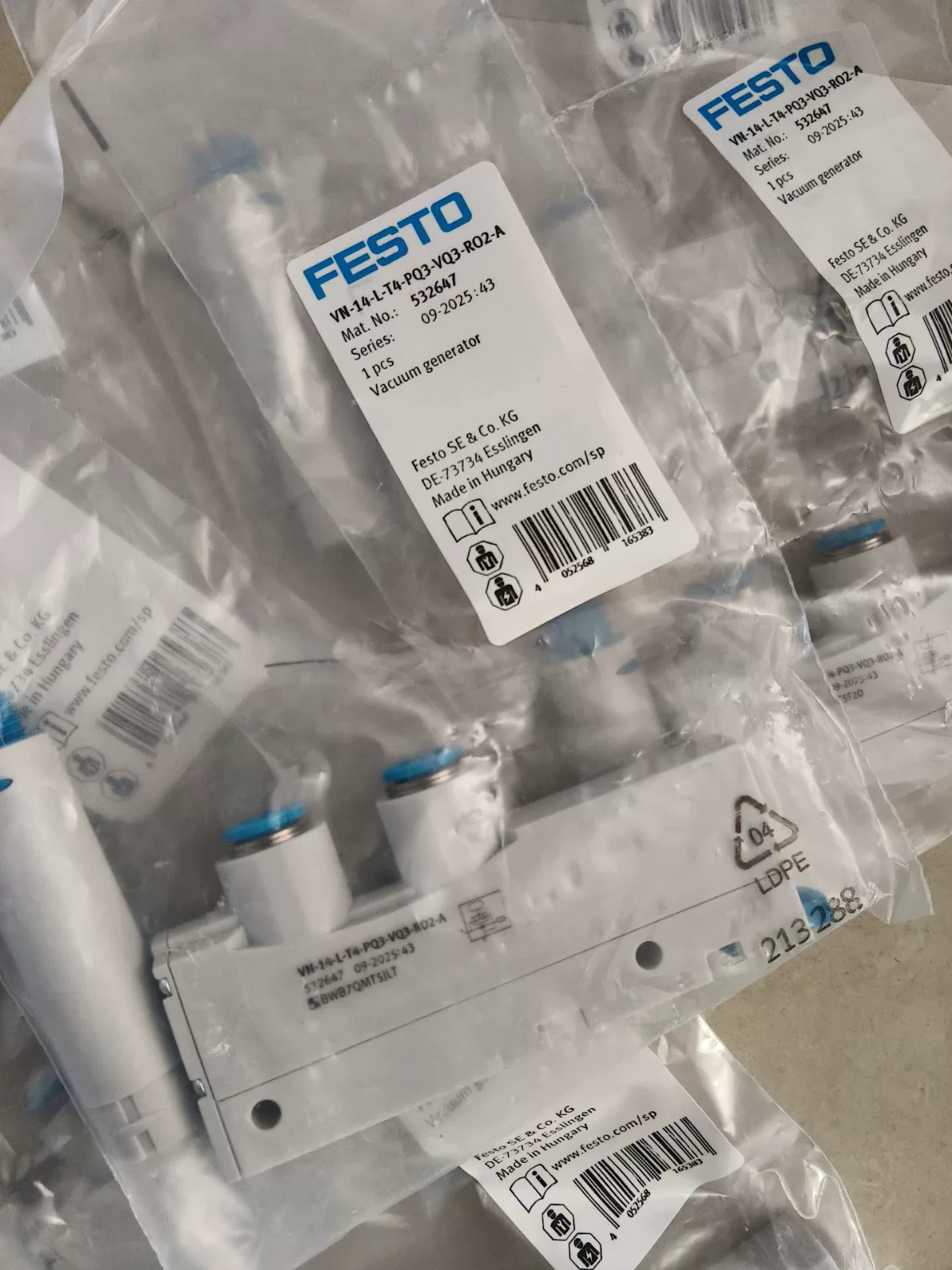1PC NEW FOR FESTO VN-14-L-T4-PQ3-VQ3-R02-A Vacuum Generator