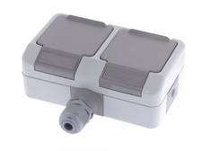    Shuko Duble Socket 230VAC 16A #za