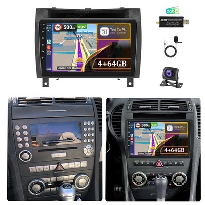 DAB+ 4+64G Android15 Carplay Autoradio Für Mercedes Benz SLK R171 2004-2011 KAM
