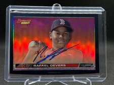 Rafael Devers 2015 Bowman's Best Hi-Def Heritage RED Auto 1/5 Card #HDH-RD