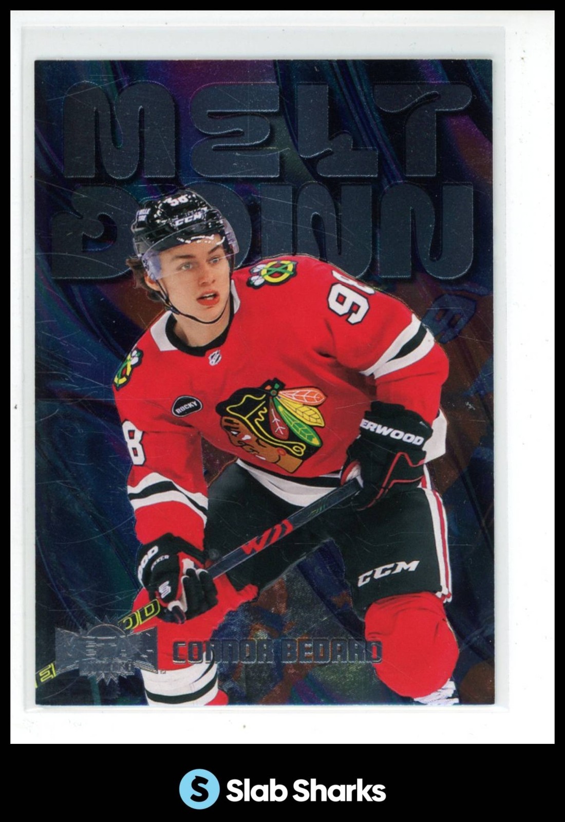 2023 UPPER DECK SKYBOX METAL UNIVERSE #M5 CONNOR BEDARD MELTDOWN RC ROOKIE