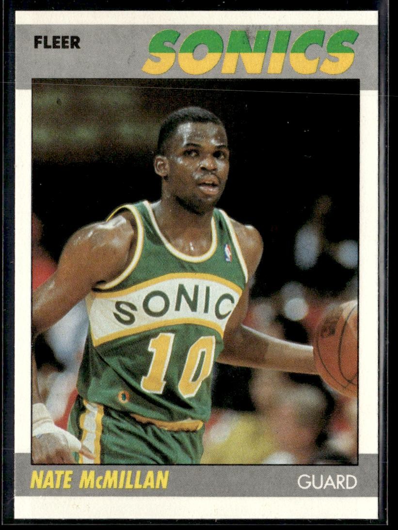1987-88 Fleer Nate McMillan Rookie HSC