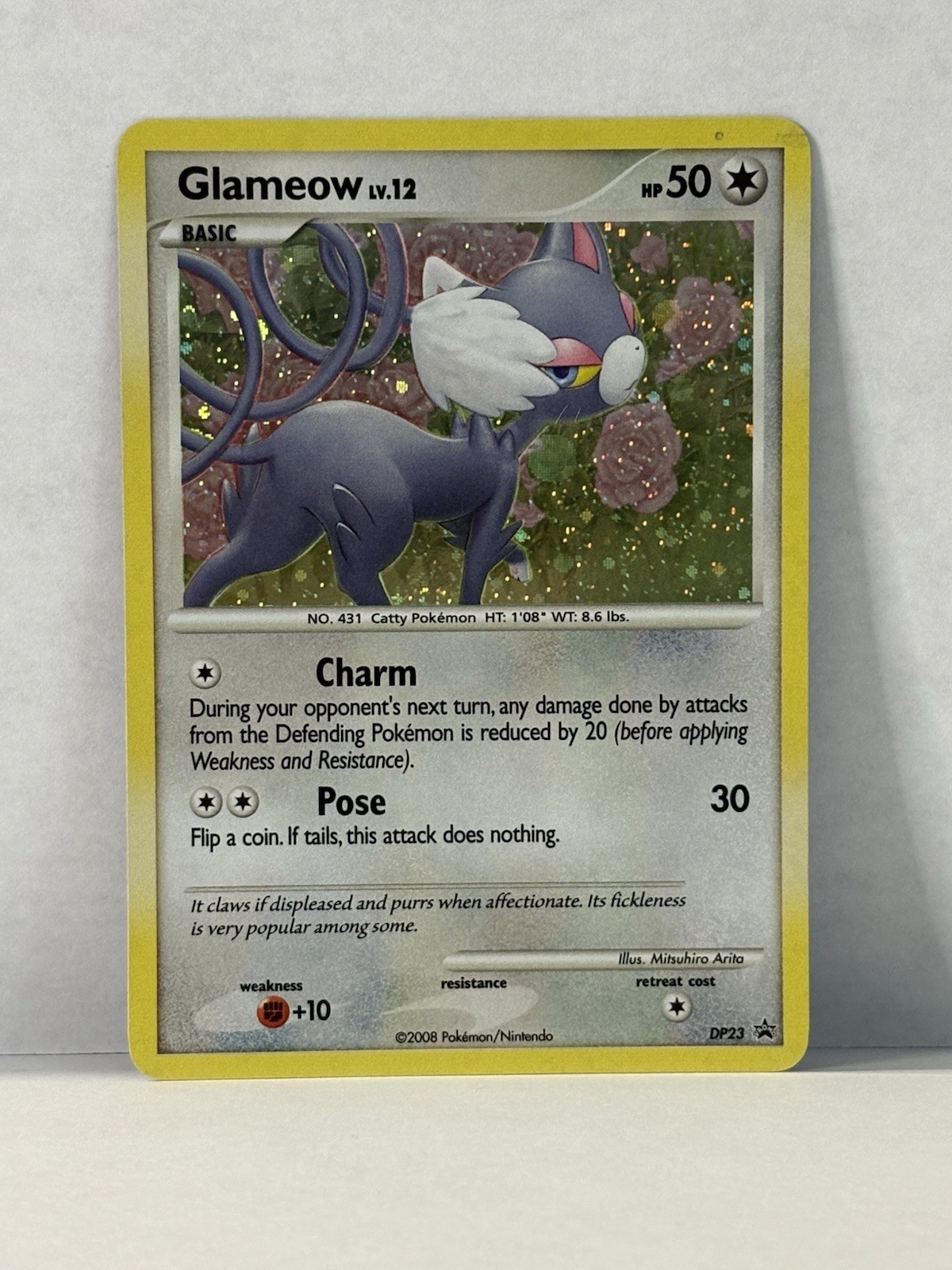 Glameow DP23 Holo Promo Diamond and Pearl Promos Pokemon Holo Near Mint