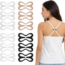Bra Strap Clips to Make Racerback, 12 Pack Bra Straps Holder Clips