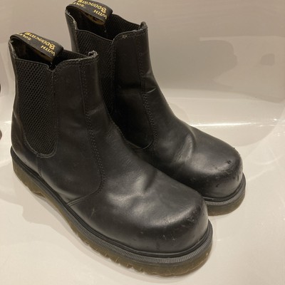 Dr Martens Industrial Chelsea Safety Steel Toe Boots Leather size