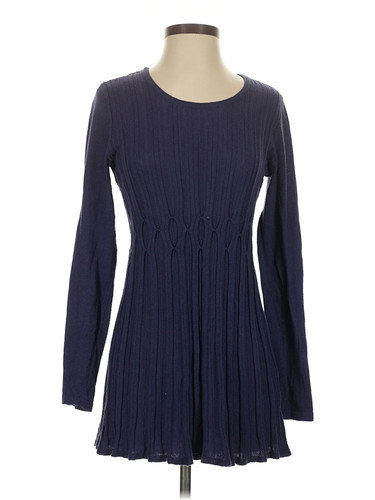 Daisy Fuentes Women Blue Casual Dress S