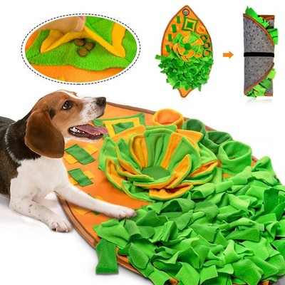 AWOOF Snuffle Mat for Dogs, Dog Cats Nosework Feeding Mat, Pet Interactive Do...