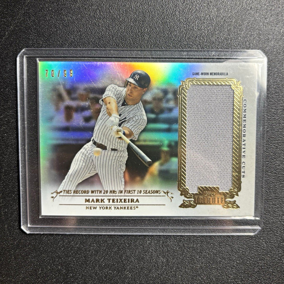 Topps 2013 Mark Teixeira New York Yankees Commemorative Cuts Relic 70/99