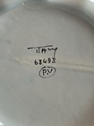 Hand-painted ceramic deviled egg plate with floral design — photo 6