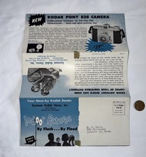 Vintage Eastman Kodak Detroit Camera Mailer Pony 828 Camera 1950