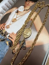 Collana Vintage Chanel Collie Designer Rara Gioielli Bijoux CC Paris France