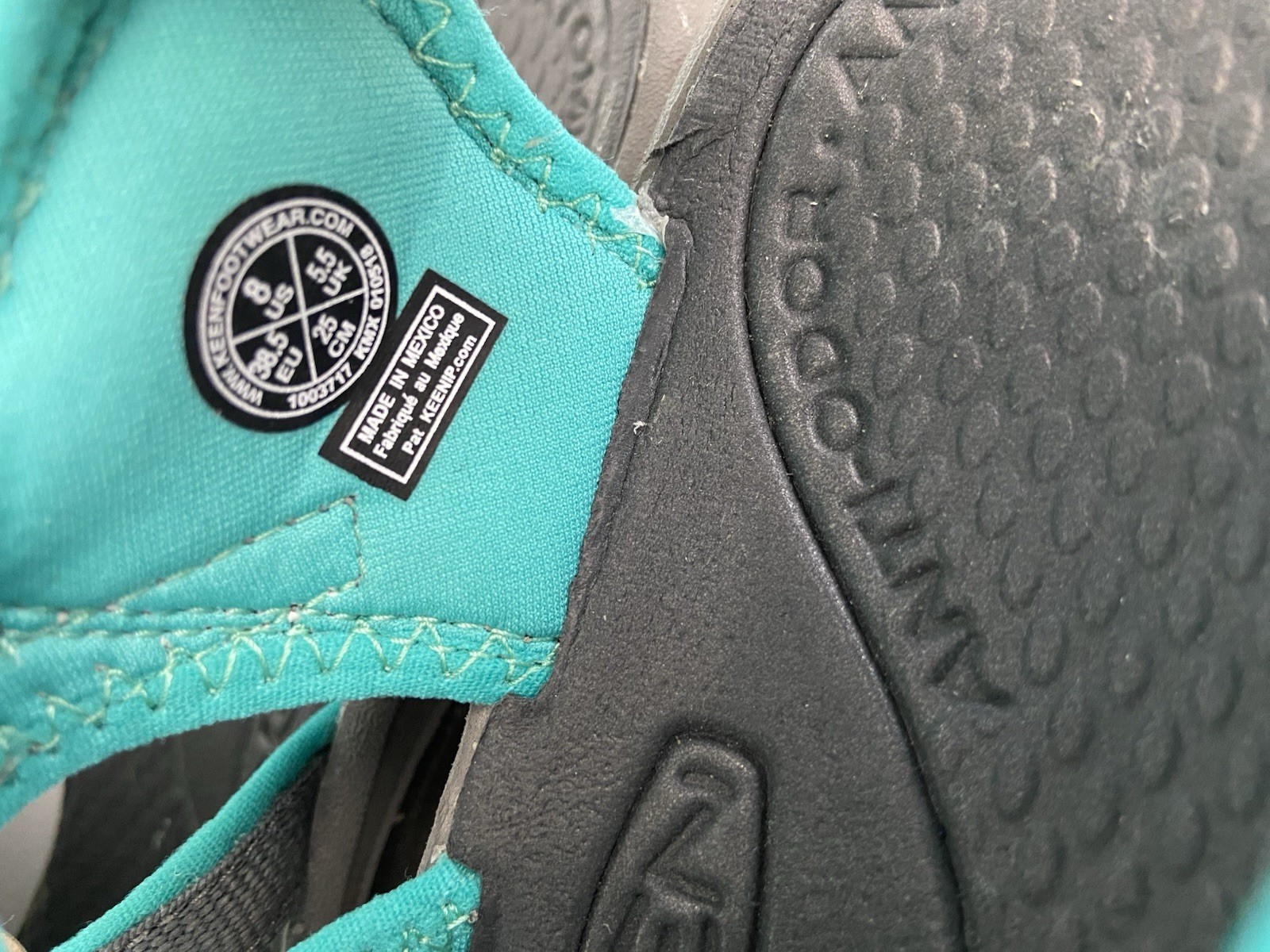 Sandali Keen Whisper donna taglia 8 grigio verde acqua punta chiusa outdoor