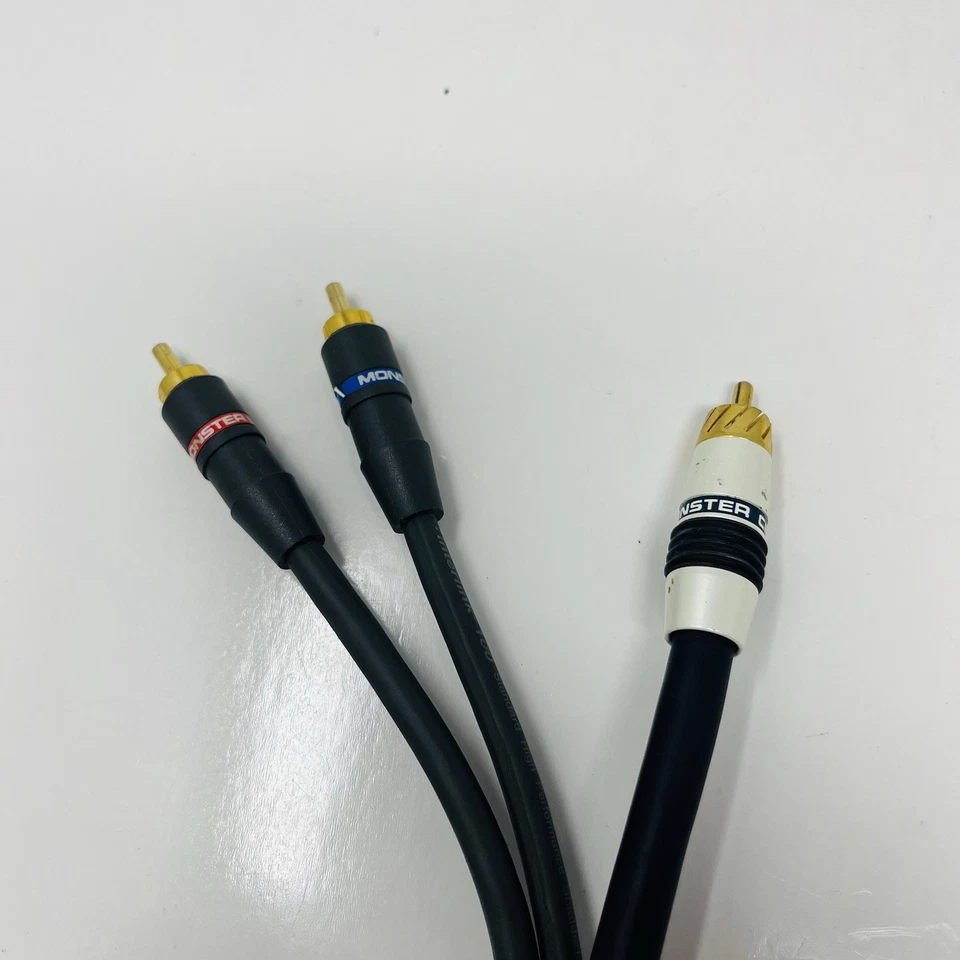 Cable Monster Doble RCA a Doble RCA Cable Paquete de 3 con Divisores Usado Foto 3 de 4
