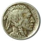 1915 5c Buffalo Nickel Rare Five Cents US Coin Philadelphia