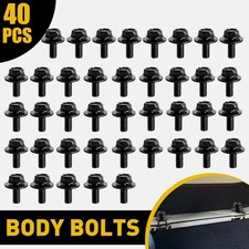 40pcs Body Bolts Screw Fastener Fender M6-1.0x 16mm Long- 10mm Hex- 17mm Washer