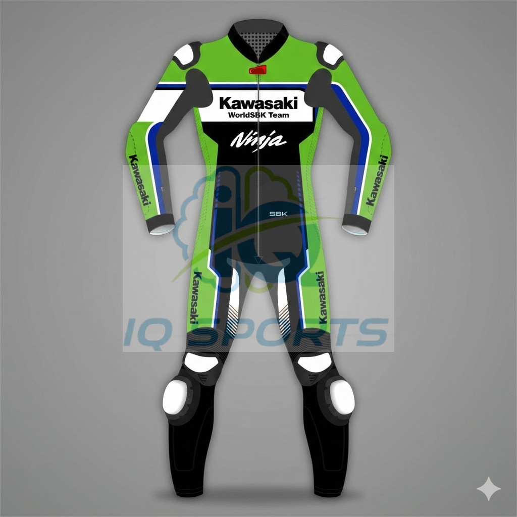 Custom Made Garrett Gerloff Motorbike Racing Leather Suit Kawasaki Ninja 2026