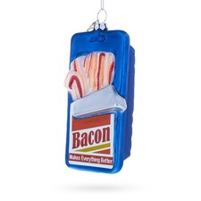 Bacon Pack Glass Ornament