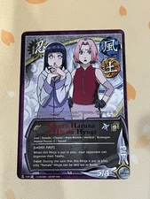 Naruto CCG, Sakura Haruno & Hinata Hyuga, 729, 1st Edition, LP, Rare