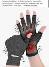 Arthritis Medical Gloves Compression Pain Relief Hand Wrist Support Brace Medium