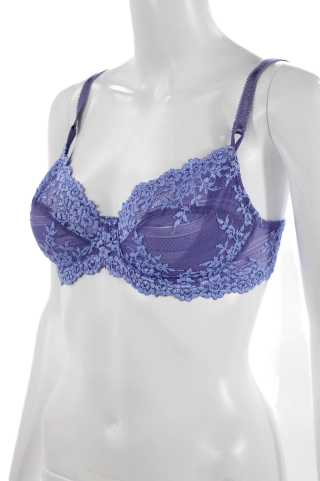Sujetador Wacoal Mujer Bajo Alambre Azul Periwinkle Talla 32 D Foto 2 de 4
