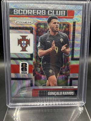 2026 Prizm FIFA World Cup #8 Goncalo Ramos Silver Wave Scorers Club Portugal