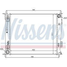 Kühler Wasserkühler Motorkühler passend für KIA Soul AM 1.6 CRDi 128