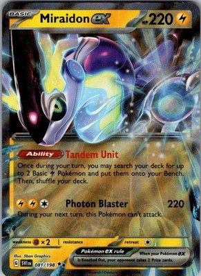 Pokemon SVI Miraidon ex - 081/198 5ban Graphics NM Holo