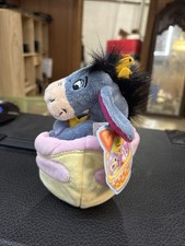 Disney Store Eeyore Bean Bag In An Egg Shell W/ Baby Chicks Easter 7 NWT