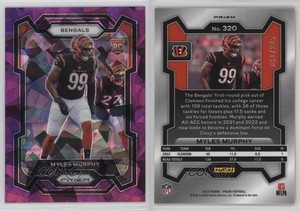 2023 Panini Prizm Rookies Purple Ice Prizm /225 Myles Murphy #320 Rookie RC
