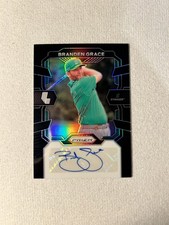 2024 Panini Prizm LIV Golf BLACK PRIZM Branden Grace TRUE 1/1 (1 of 1) Autograph