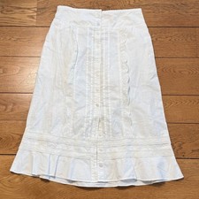 Free People Whitney Midi Skirt Free People Color: White Size: M
