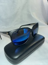 Vintage Revo 850/001 H2O Sunglasses Blue Mirror Lens Black Frame See Photos