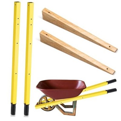WILLBOND 60'' Wheel Barrow Handles Kit - Metal Replacement