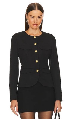 New Veronica Beard Tailored Kensington Jacket in Black