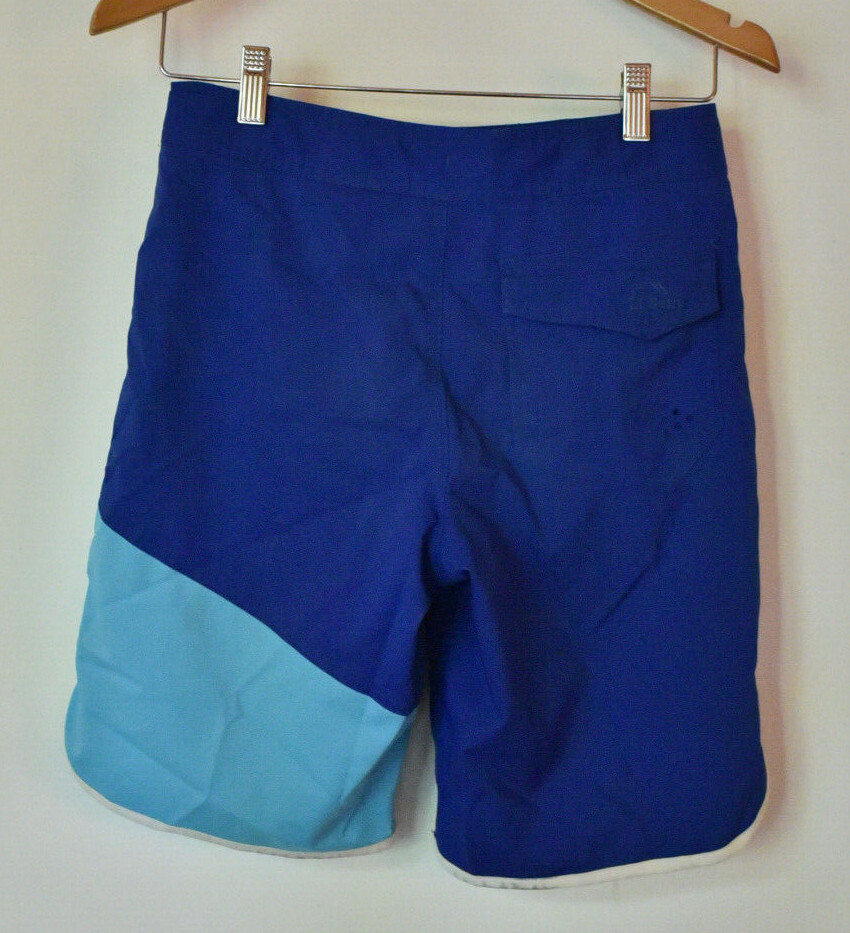 Bean Boys Light and Dark Blue Drawstring Swim Shorts with