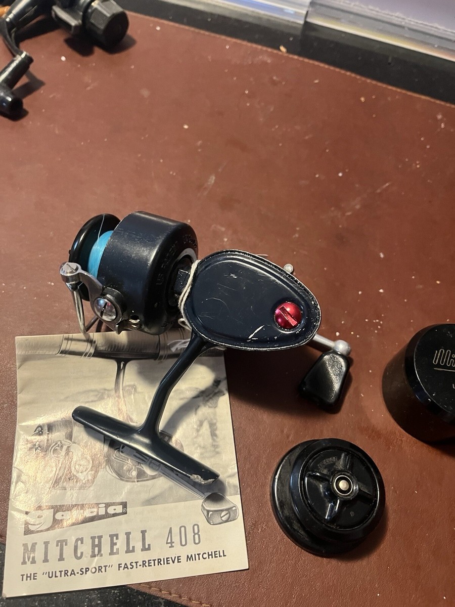 Fishing Vintage Garcia Mitchell 408 Old Style Spinning Serial