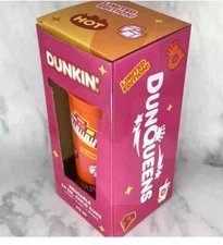Set of 4 NEW Dunkin’ Donuts DunKings 24oz. Cold Cups Lids Straws Limited Edition