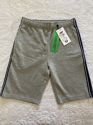 Molo Boys Shorts In Grey With Striped Trim On The Seams NWT