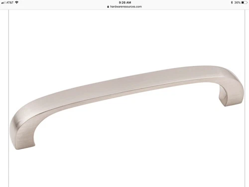 Lot Of (4) Hardware Resources 984-96SN Slade Cabinet Pull in Satin Nickel - Picture 1 of 2