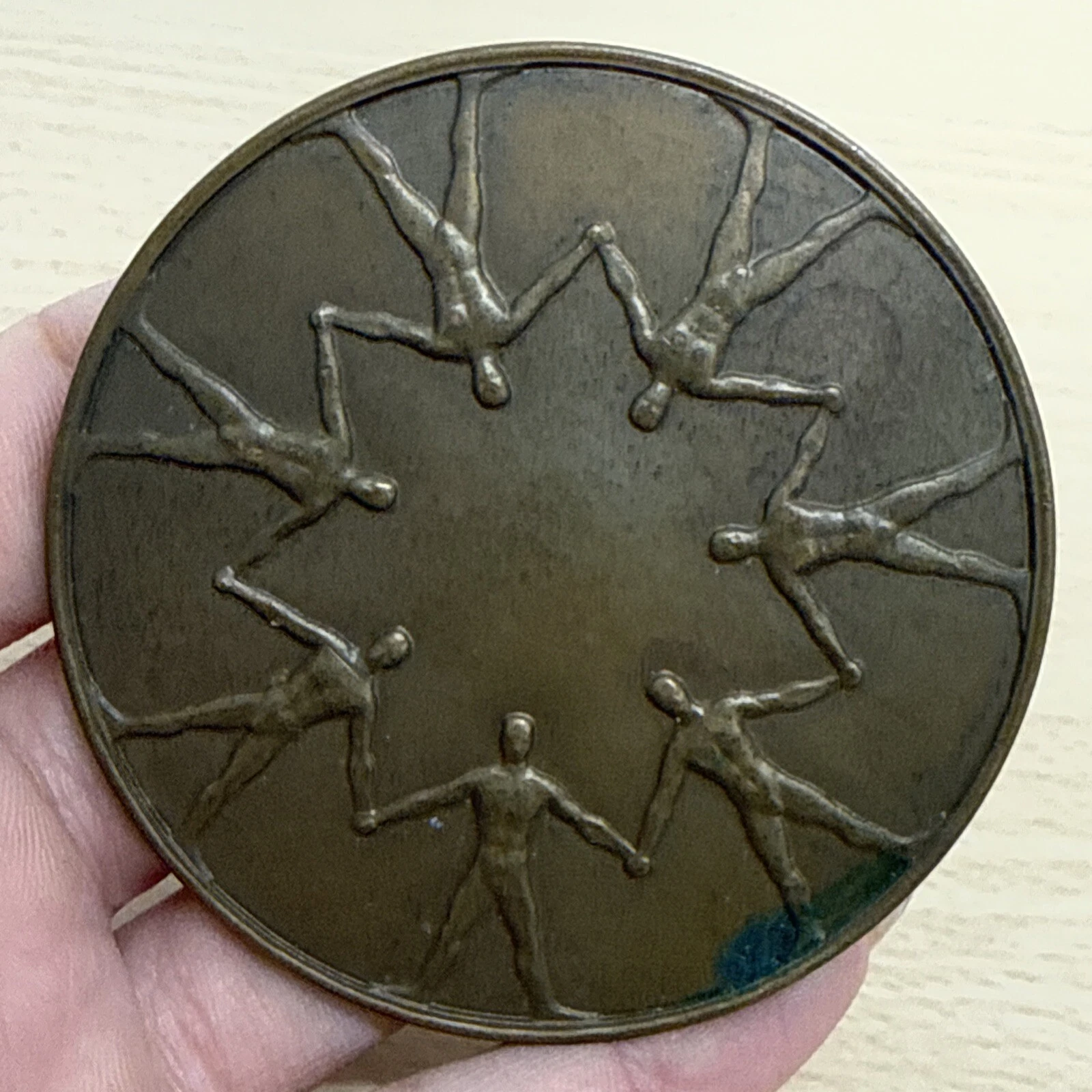 Médaille Carrefour De L’amitié 1978 En Bronze Lucien Israel