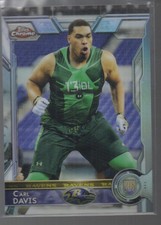 CARL DAVIS    2015 TOPPS CHROME REFRACTOR ROOKIE CARD #195